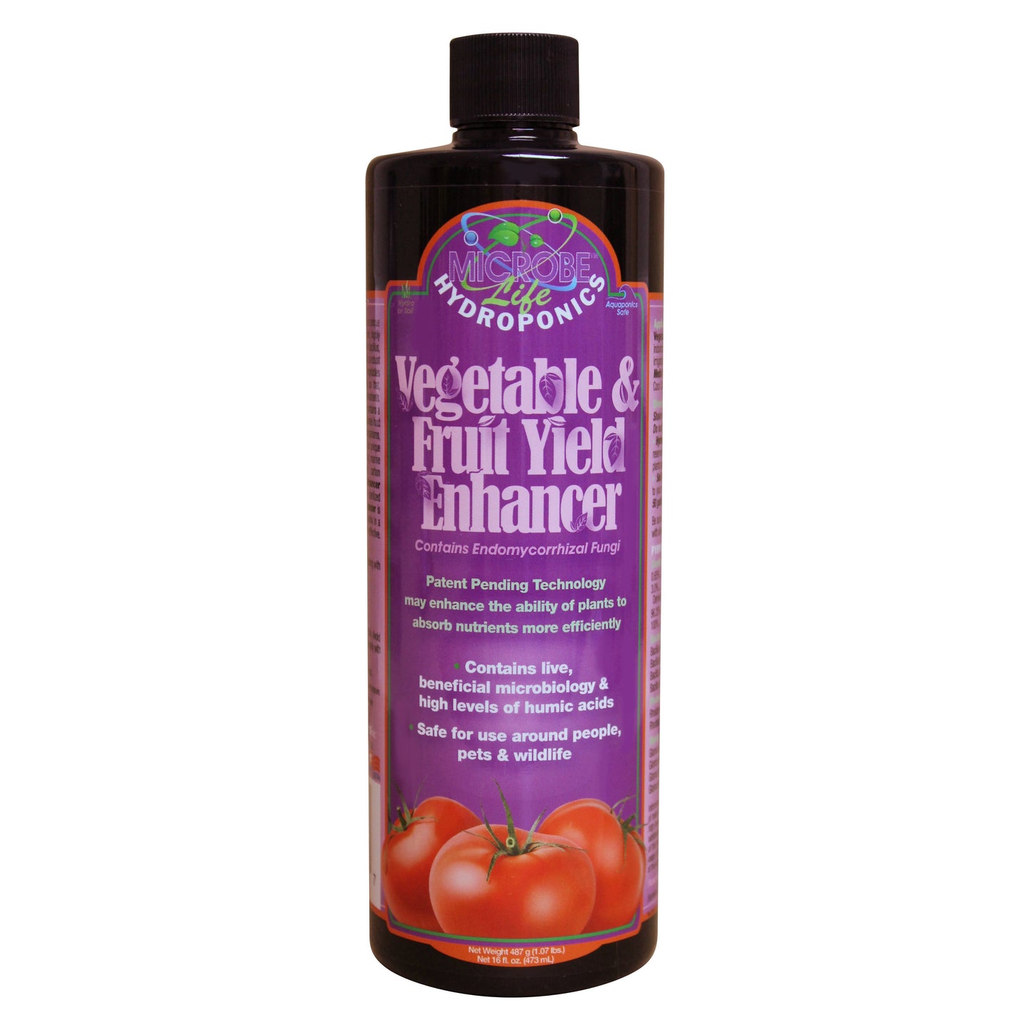 Vegetable & Fruit Yield Enhancer by Microbe Life Hydroponics, 16 oz.