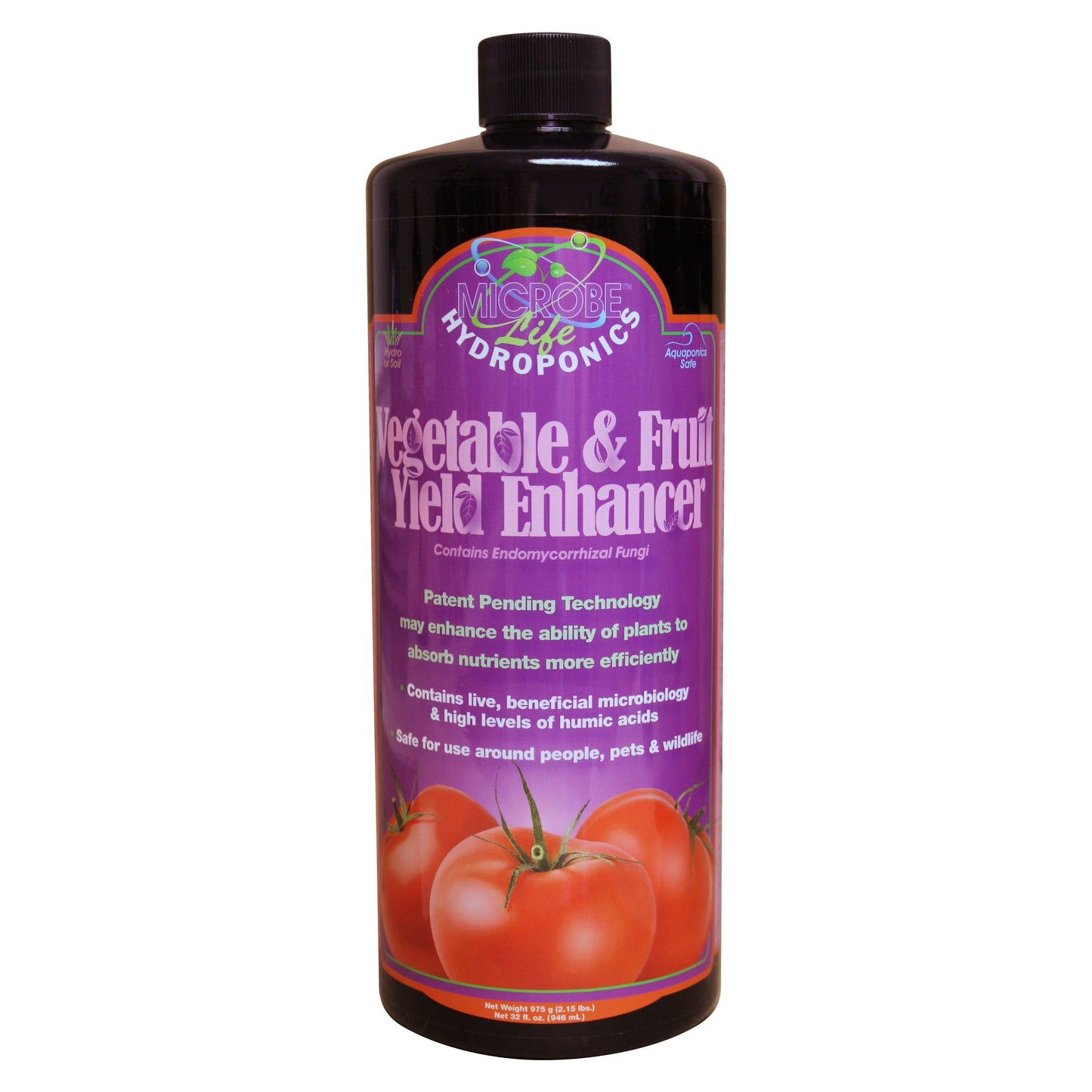 Vegetable & Fruit Yield Enhancer by Microbe Life Hydroponics, 32 oz.