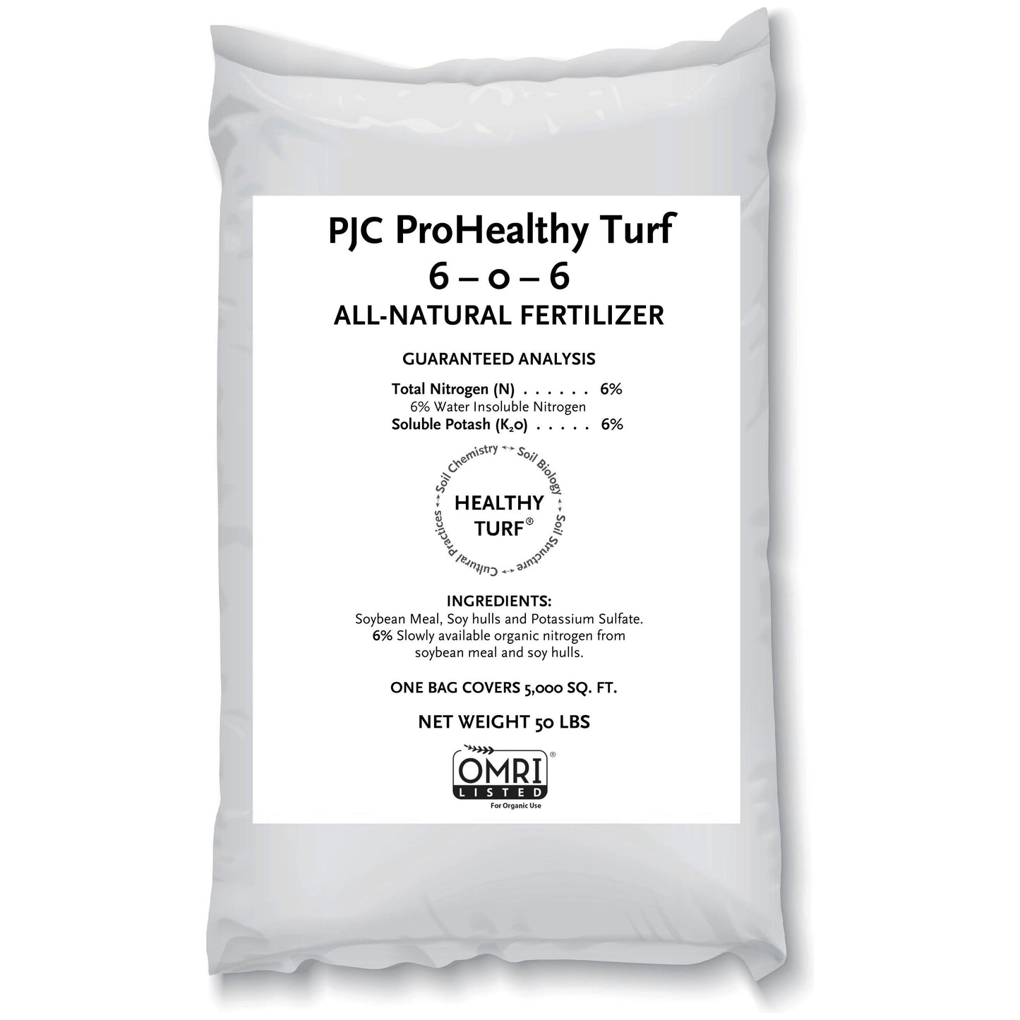 PJC ProHealthy Turf 6-0-6, 50 lb. Bag.