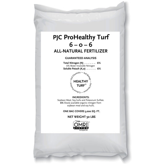 PJC ProHealthy Turf 6-0-6, 50 lb. Bag.