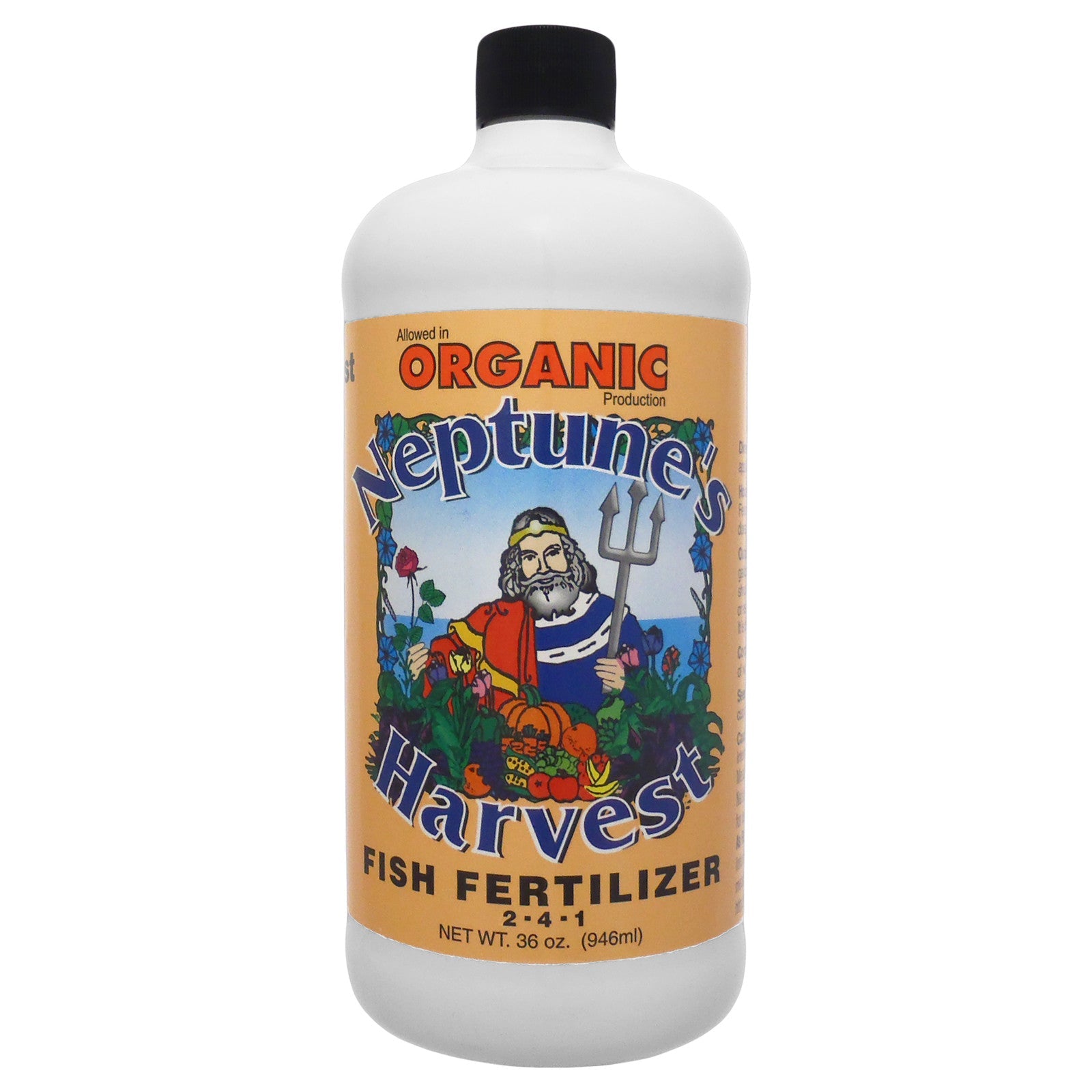 Neptune's Harvest Hydrolyzed Fish Quart 36 Ounce