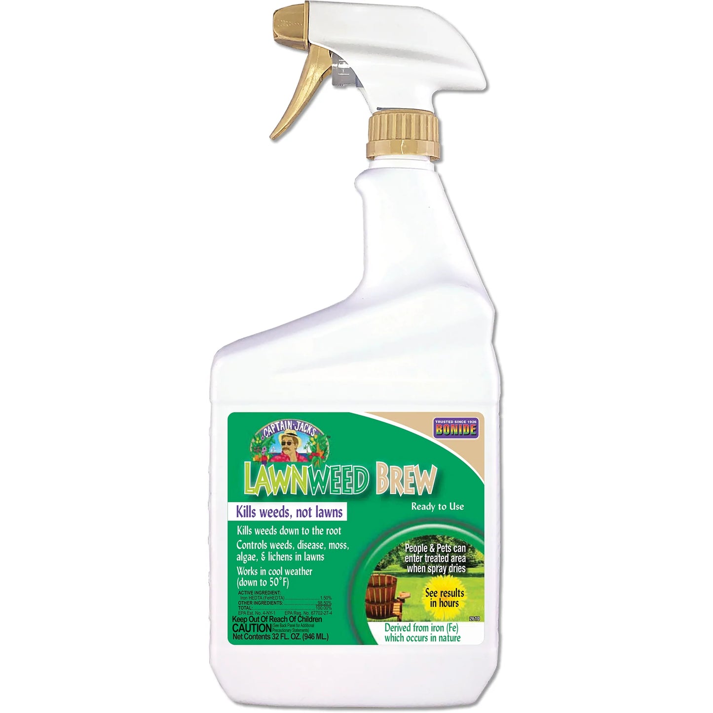 Captain Jack's Lawnweed Brew Organic Selective Weed Killer