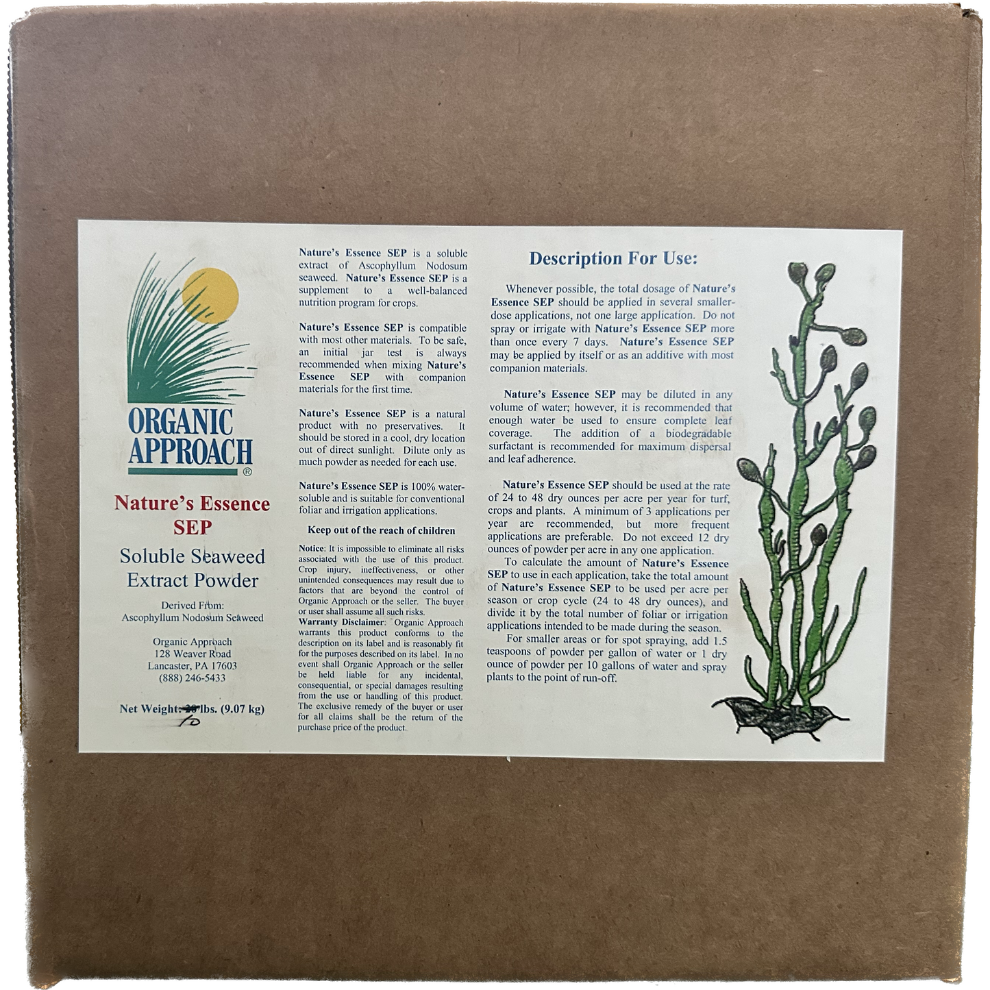 Organic Approach SEP Organic Soluble Seaweed & Kelp Powder