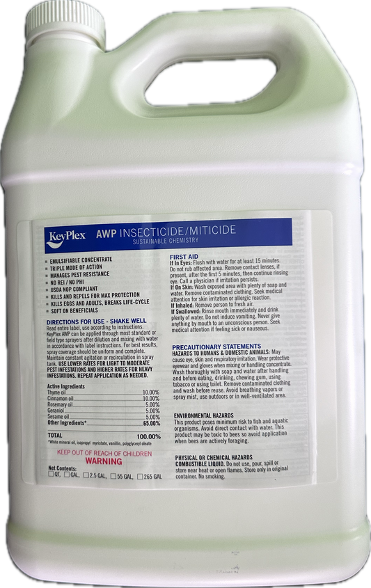 KeyPlex AWP Insecticide / Miticide 2.5 Gallon