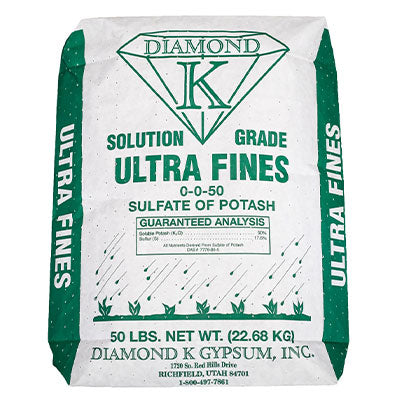 Diamond K UltraFines Organic Sulfur of Potash Potassium 0-0-50 50 lb.