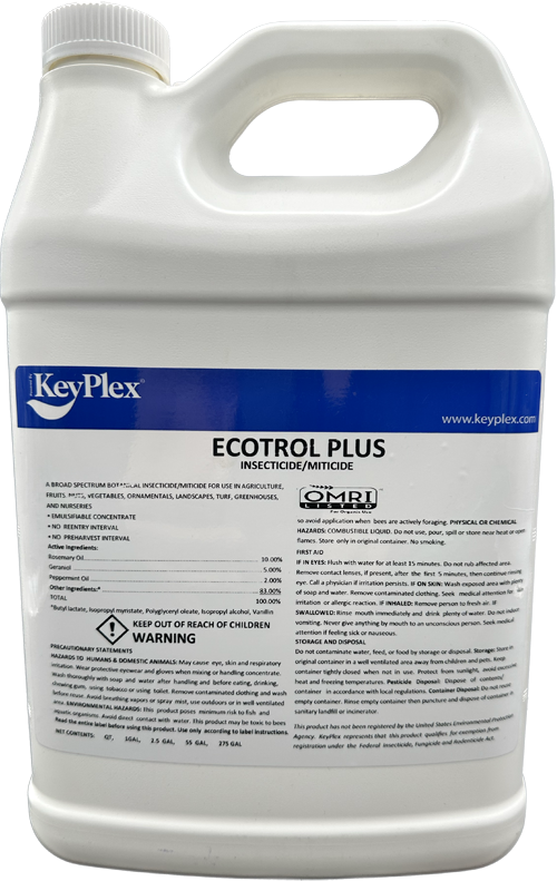 Ecotrol Plus Keyplex natural oil OMRI-Listed Organic Insecticide Miticide