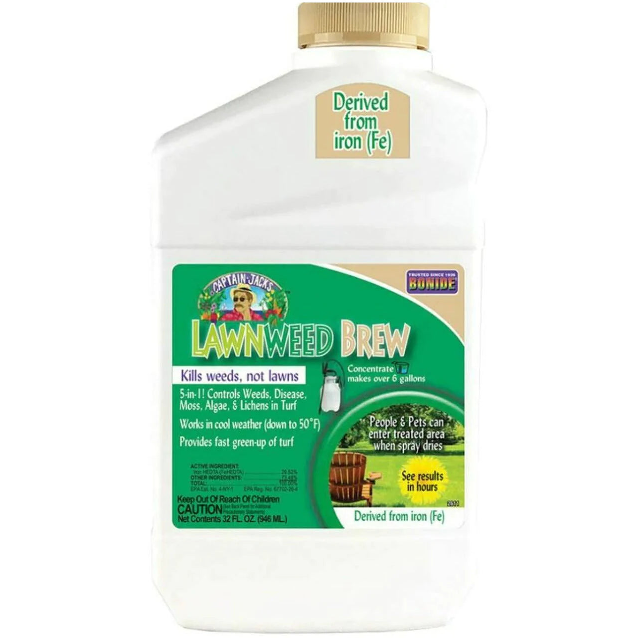 Captain Jack's Lawnweed Brew Selective Post-Emergent Weed Killer (Home Use) RMBA Neudorff