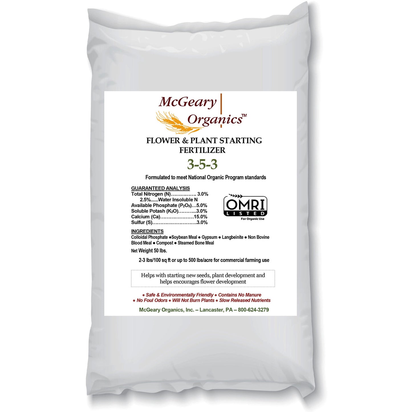 McGeary Organics 3-5-3 Flower & Plant Starter