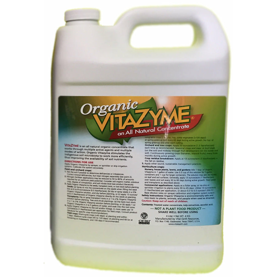 Vitazyme Organic Biostimulant & Growth Enhancer Organic Fertilizer GrowItNaturally.com